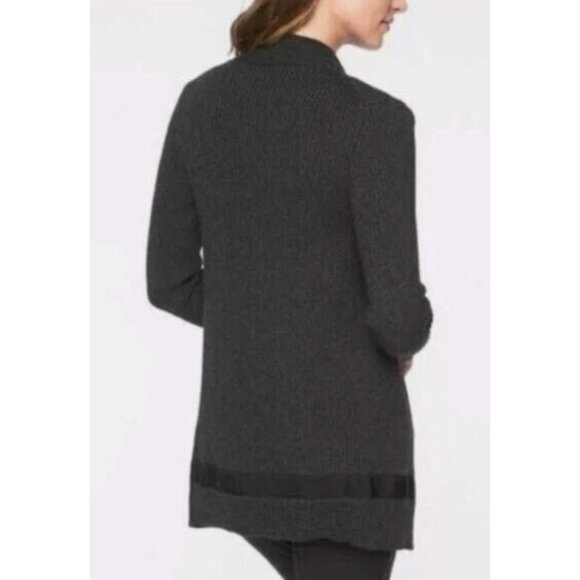 Athleta Sentinel Full Zip Sweater Merino Wool Blend Gray Women's Sz S [jb] - Picture 2 of 8